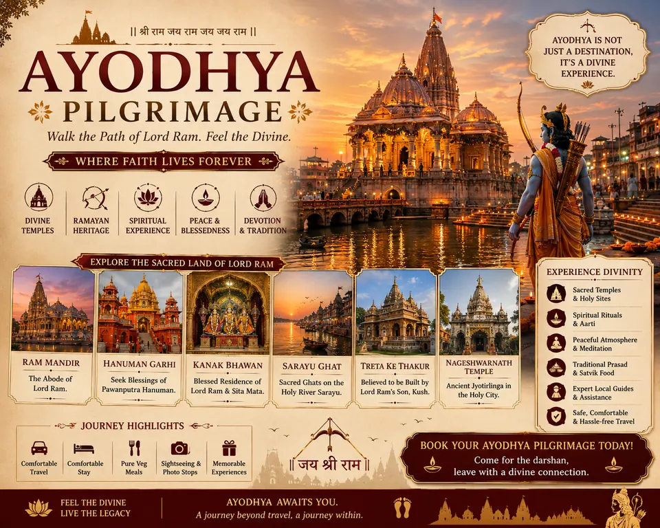 Ayodhya Pilgrimage campaign poster
