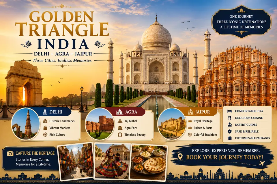 Golden Triangle India campaign poster